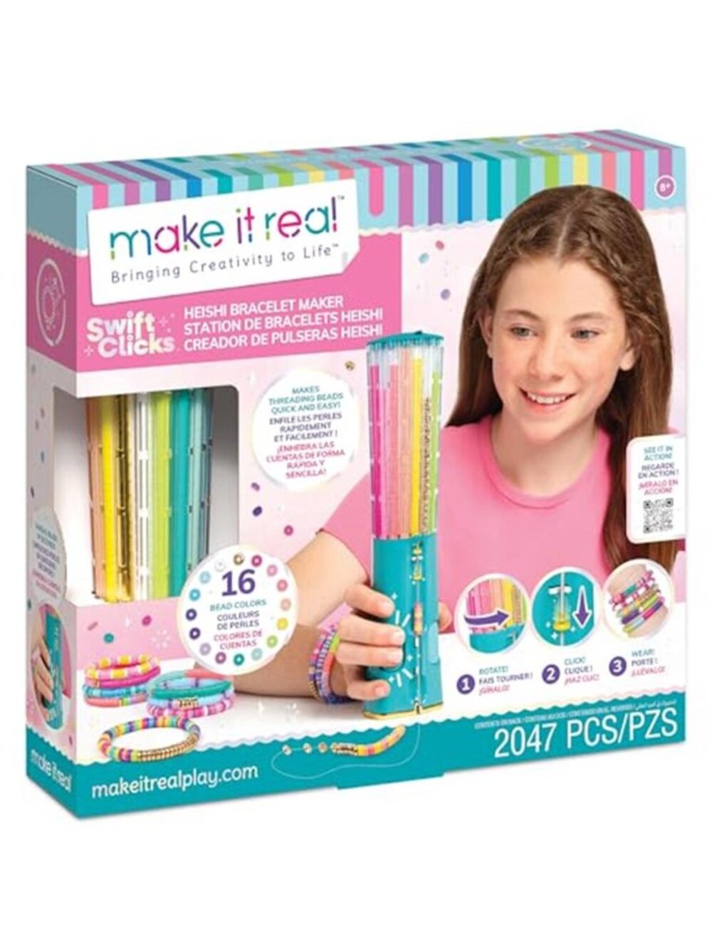 Heishi Bracelet Maker Kit 2047pc DIY Jewelry Making Set Girls Kids Craft Gift